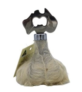 Australian Made Medium Map Kangaroo Scrotum Bottle Opener