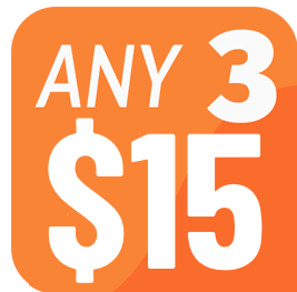 3 for $15